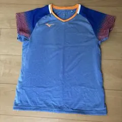 Mizuno 卓球ウェア Sサイズ 青/オレンジ