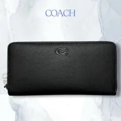 COACH ブラック シンプル 長財布のサムネイル