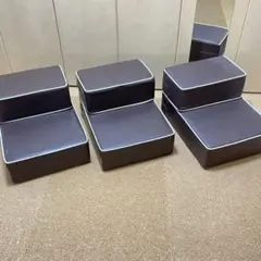 木製蓋付き野田琺瑯 バターケース 黒 ブラック3個セット 大、小、小 