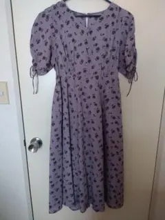 ️⭕️夏物最終処分お値下げ⭕花柄パフスリーブロングワンピース