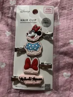 Disney ミニーマウス ヘアクリップ ４個セット