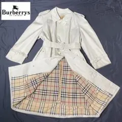 【良品】✨Burberry s’ステンカラーコート　ノバチェックライナーベルト付