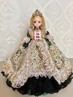 リカちゃん服 超豪華ドレス 水色 5点セット ハンドメイド リカちゃん服 超豪華ドレス 水色 5点セット ハンドメイド - メルカリ