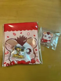 とっとこハム太郎　トンガリくん　セリア　巾着　めじるしアクセサリー　アクスタ