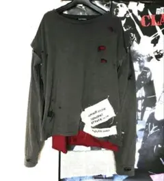 h.naoto h. ANARCHY ストライプ長袖Tシャツ パンク ゴシック - メルカリ