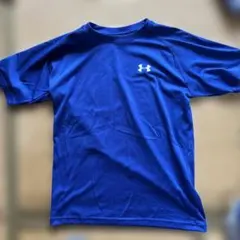UNDER ARMOUR 青 Tシャツ 100%ポリエステル