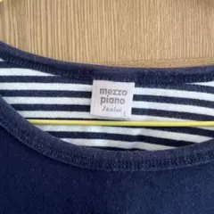 mezzo piano 長袖トップス L ネイビー