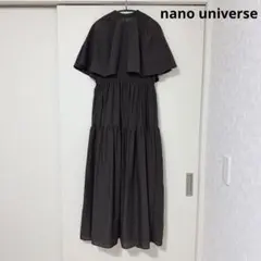 130.nano universe チャコール　1サイズ　ワンピース