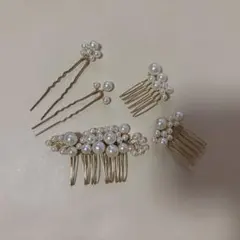 パールデザイン ヘアアクセサリー 5点セット