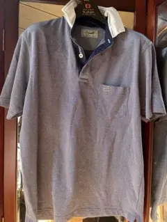 Crocodile クロコダイルネイビー ポロシャツ M メンズM紳士服