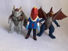 ウルトラマンシリーズ 怪獣フィギュア ソフビ3体セット