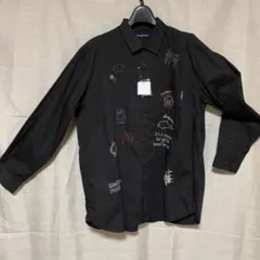 ドラッグストアーズ 刺繍入りブラック長袖シャツのサムネイル