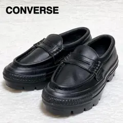 極美品 コンバース US7 オールスター クップ レザー ローファー