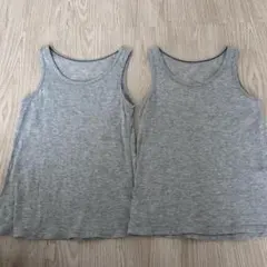 ユニクロ　コットンメッシュ　タンクトップ　2枚セット