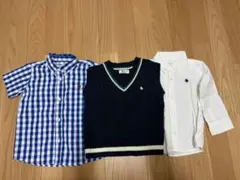 【80,90サイズ】POLO BCS シャツ、ベスト3点