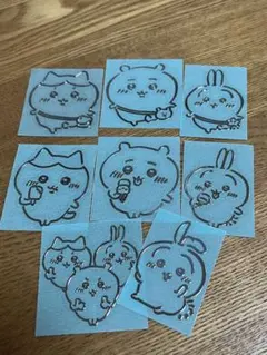メタルステッカー3枚セット　ちいかわ　うさぎ　ハチワレ　シール