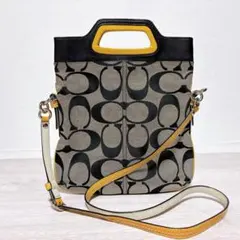 美品COACH X パックマン スキニー スカーフ シルク リバーシブル