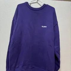 XLARGE パープル クルーネック トレーナー