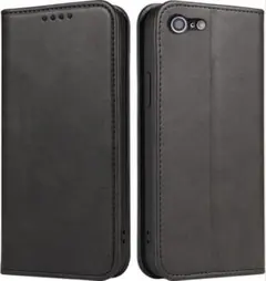 iPhone 7/8/SE 手帳型ケース ブラック