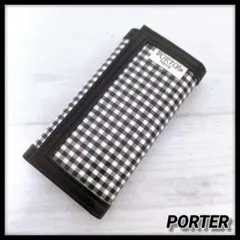 【希少！】PORTER ポーター ギンガムチェック キーケース ブラックのサムネイル