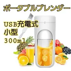 ポータブルブレンダー 小型 300ml USB充電 アウトドア トレーニング
