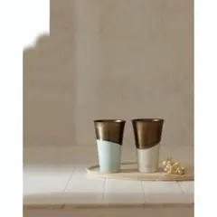 陶器製ビアグラスペアセット