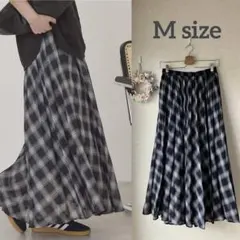 AMERICAN HOLIC★【選べる丈】チェックシアープリーツスカート★M美品