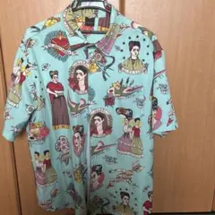 RFAUSTNIY アロハシャツ フリーダ・カーロ
