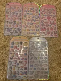 コットンパフィ　サンリオ　5種類