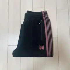 Needles ニードルス トラックパンツ 黒 ブラック ピンク 22aw XS