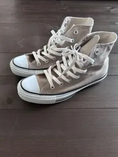 【コンバース オールスター】 ハイカット 24.5cm ベージュ