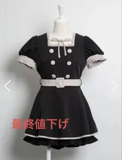 pium ピウム 丸衿リボンドーリーセットアップ - メルカリ