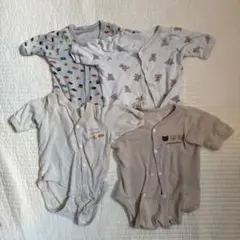 ベビー肌着 ボディスーツ 4点セット