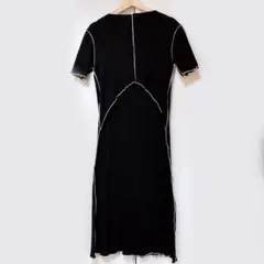 Pearls パールズ マタニティ リブワンピース 授乳ワンピース　SS 半袖