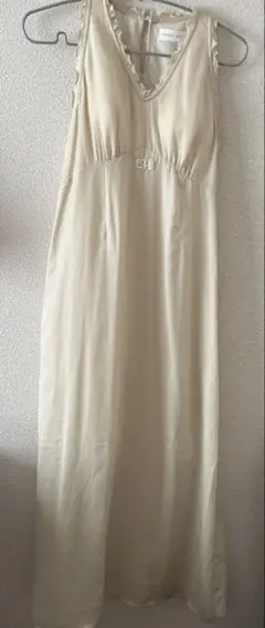 SNIDEL フリル付きロングワンピース