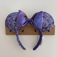 ディズニー　スパンコールカチューシャ　ミニーマウス