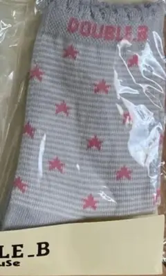 新品 ダブルビー　 ソックス 17〜19cm 星　しましま