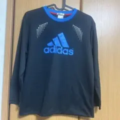 adidas CLIMLITE 長袖カットソー 黒/青