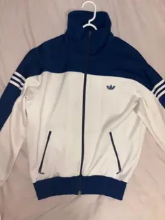 adidas トラックジャケット ホワイト/ネイビー