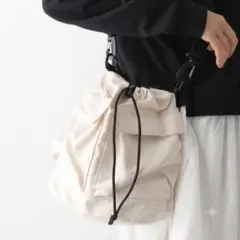 LEPSIM ショルダーバッグ バッグ 2WAY巾着ショルダー ホワイトのサムネイル