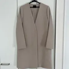 Demi-Luxe BEAMS ベージュ チェスターコート ノーカラー