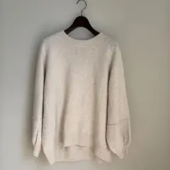 【used】doudou フォックス混ランタンスリーブプルオーバーのサムネイル