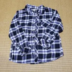 新品未使用☆HushHushハッシュアッシュ チェック柄長袖シャツ 130cm