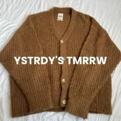 YSTRDY'S TMRRW モヘアカーディガン ブラウン