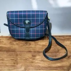 Burberrys バーバリー ショルダーバッグ ネイビー キャンバス&レザー