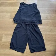 GLOBAL WORK ネイビー　トップスとパンツセット L