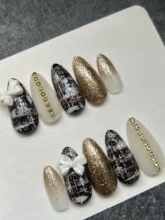 現品 ツィードネイル 冬ネイル 値下げ