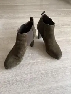 さらに値下げ！ブルーノマリ/サイドゴアブーツ/オリーブグリーン /24.5センチ