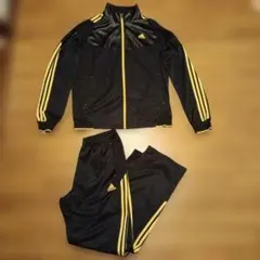 adidas セットアップ ジャージ ゴールド/ブラック
