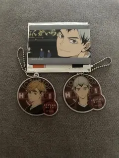 【ハイキュー!! 】　宮侑&北信介チャームプレート、缶バッチ　　　バラ売り可